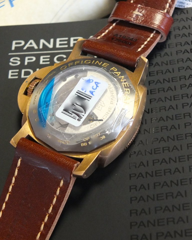 IMG_9081 Panerai Special Editions Mens watch Unisex Automatic PAM00507 PAM507 507 Bronzo NEU Replica 4