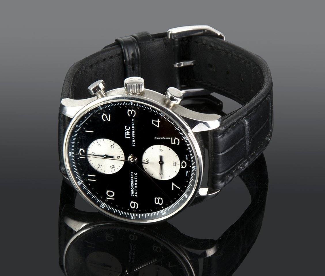 IMG_9081 IWC Portuguese Chronograph Mens watch Unisex Automatic Steel 371438 Replica 4