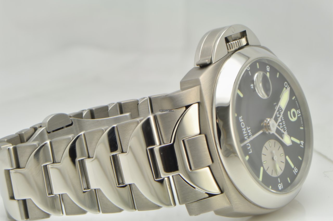 IMG_9081 Panerai Luminor GMT Automatic Mens watch Unisex Automatic Titanium PAM 161 Replica 4