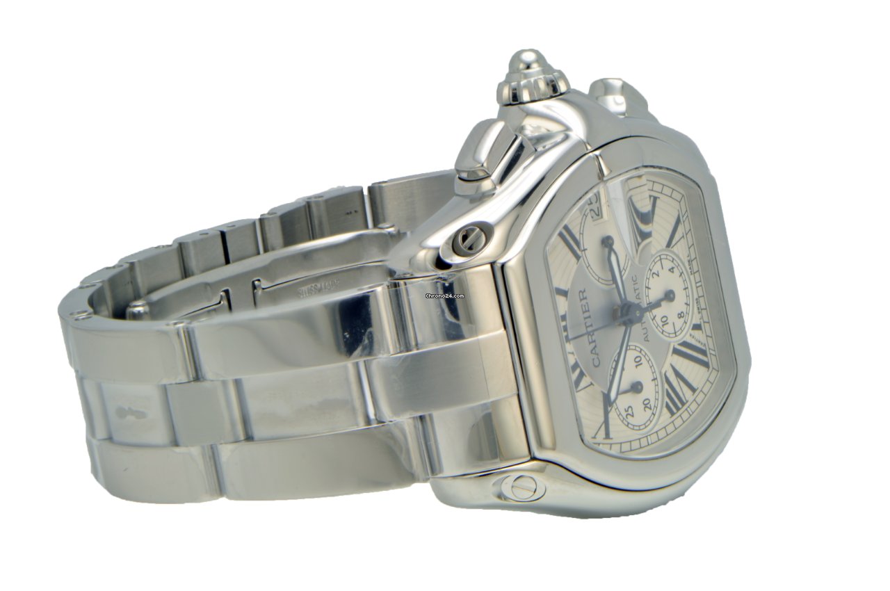 IMG_9081 Cartier Roadster Mens watch Unisex Automatic Steel 2618 - W62019X6 Replica 4