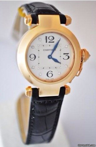 IMG_9081 Cartier Pasha Womens watch Quartz Yellow gold WJ11891 Replica 4