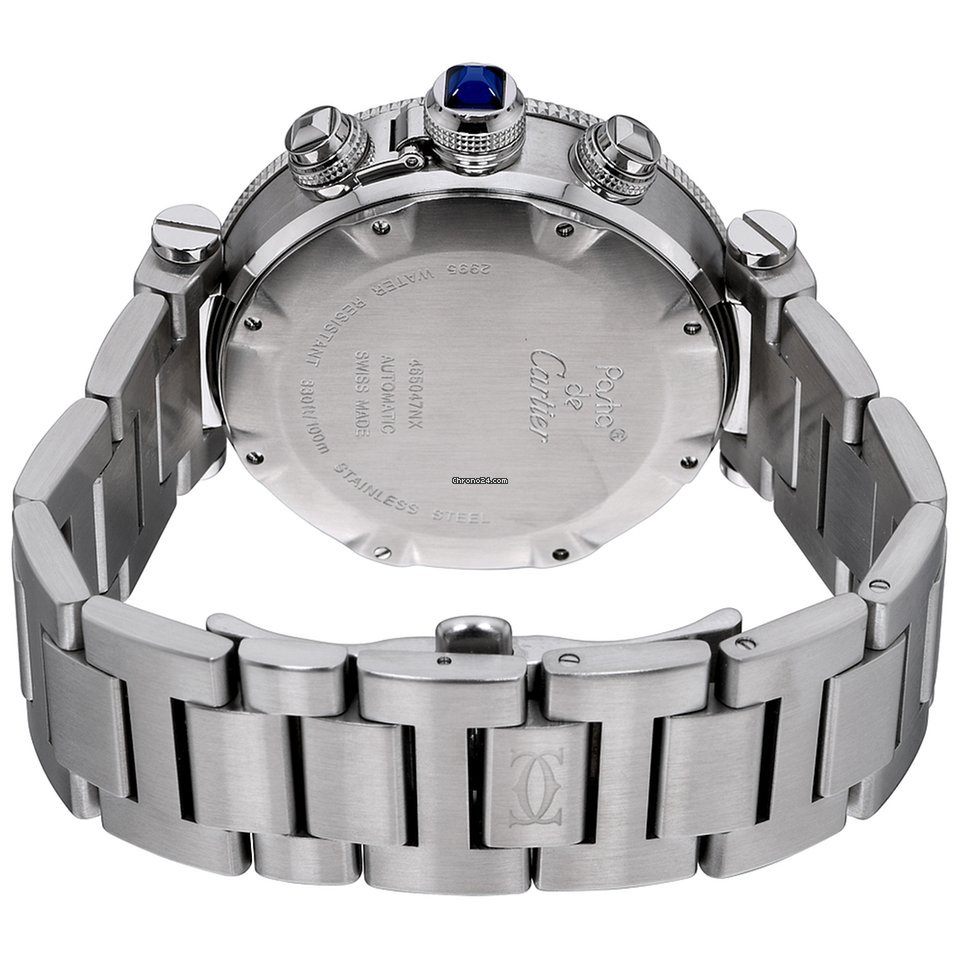 Cartier Pasha Seatimer Mens watch Unisex Automatic Steel W31089M7 Replica 4