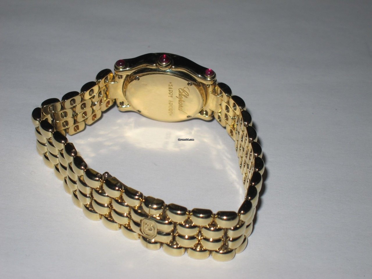 Chopard Happy Sport Womens watch Quartz Yellow gold 27 6150-22 Replica 4