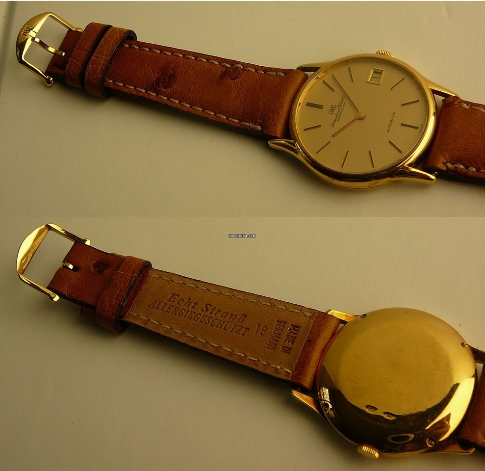 IWC Mens watch Unisex Automatic Yellow gold 3204 Replica 4