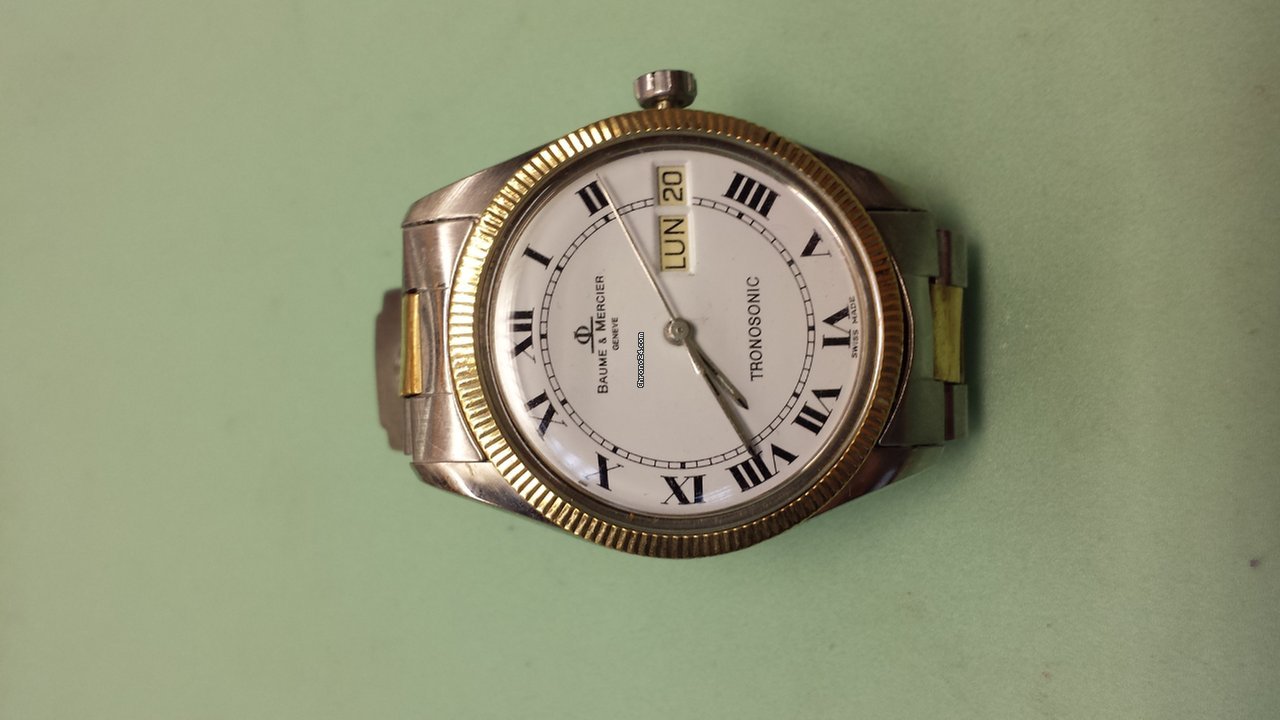 IMG_9081 Baume & Mercier Mens watch Unisex Quartz Gold Steel 5101 Replica 4