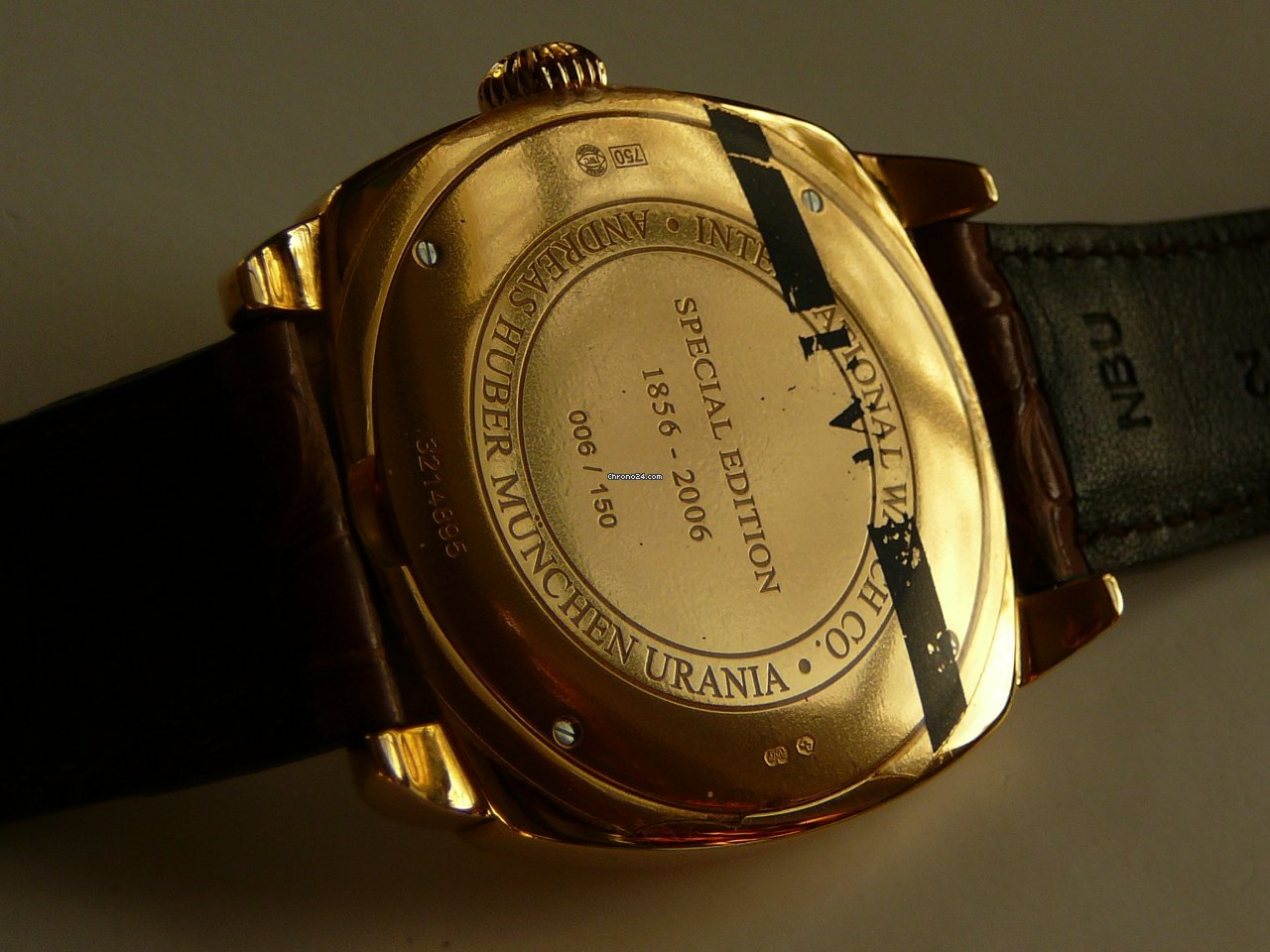 IMG_9081 IWC Mens watch Unisex Manual winding Red gold 2555-01 Replica 4