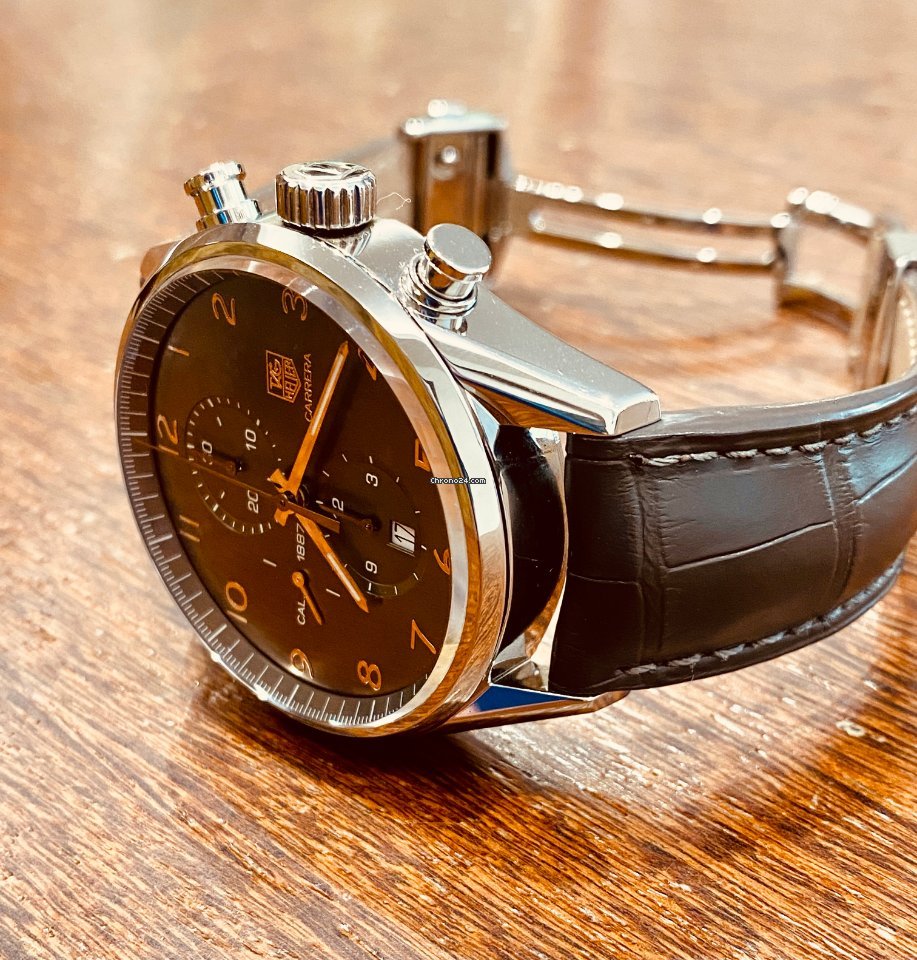 IMG_9081 TAG Heuer Carrera Calibre 1887 Mens watch Unisex Automatic Steel CAR2013.FC613 Replica 4
