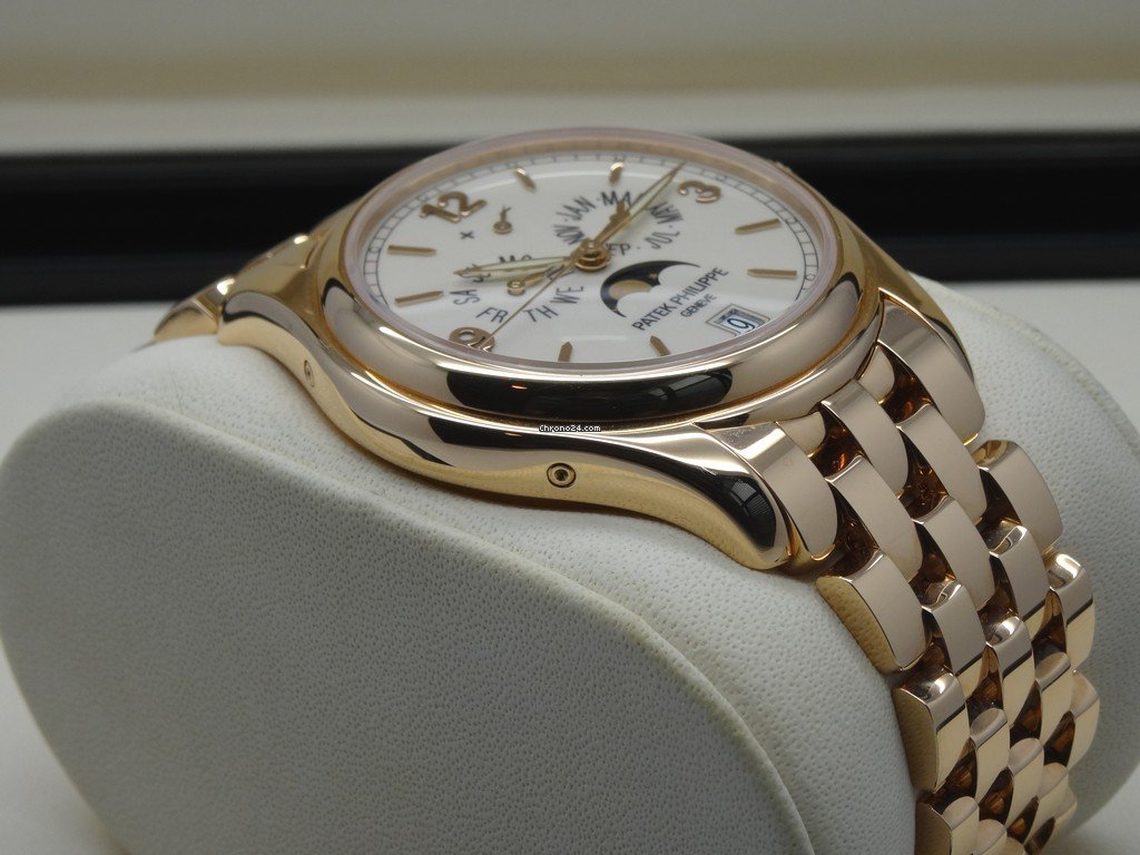 Patek Philippe Annual Calendar Mens watch Unisex Automatic Rose gold 5146 1R-001 Replica 4