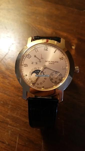 IMG_9081 Patek Philippe Complications Mens watch Unisex Automatic Rose gold 5055R Replica 4
