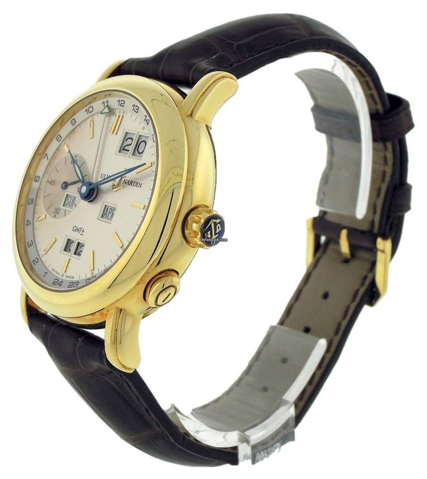 Ulysse Nardin GMT + - Perpetual Mens watch Unisex Automatic Yellow gold 321-22-31 Replica 4