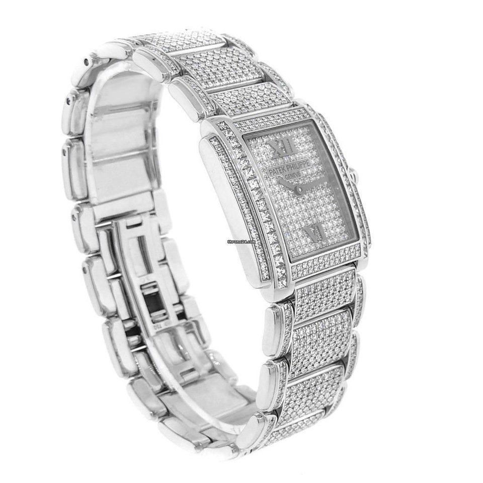 Patek Philippe Twenty~4 Womens watch Quartz White gold 4910 51G-001 Replica 4