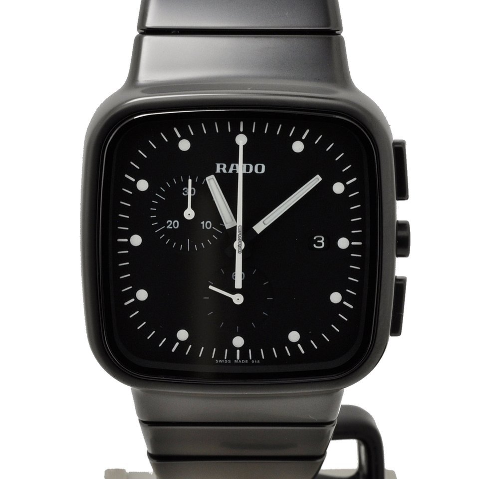 IMG_9081 Rado r5.5 Mens watch Unisex Quartz Ceramic R28886182 Replica 4