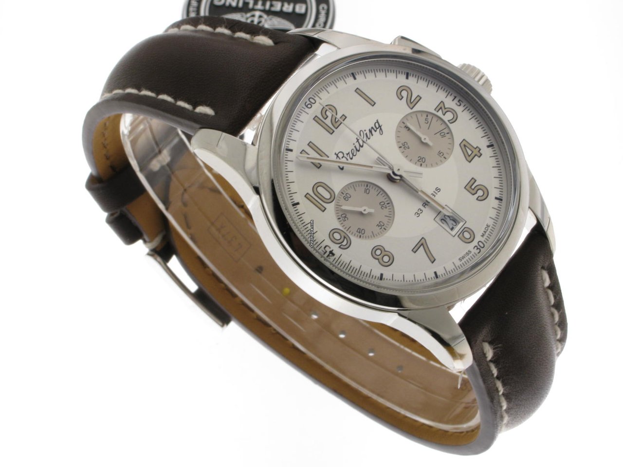 IMG_9081 Breitling Transocean Chronograph 1915 Mens watch Unisex Automatic Steel AB141112 G799 437X Replica 4
