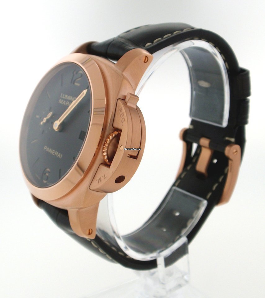 IMG_9081 Panerai Luminor Marina 1950 3 Days Automatic Mens watch Unisex Automatic Rose gold PAM00393 Replica 4