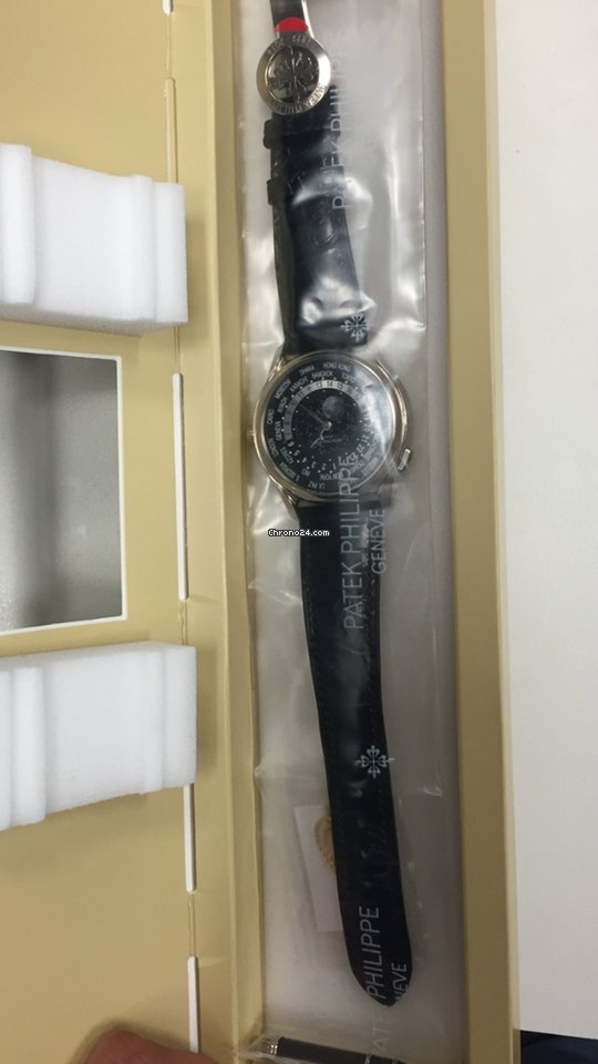 IMG_9081 Patek Philippe World Time Mens watch Unisex Automatic White gold 5575G 5575G-001 Replica 4