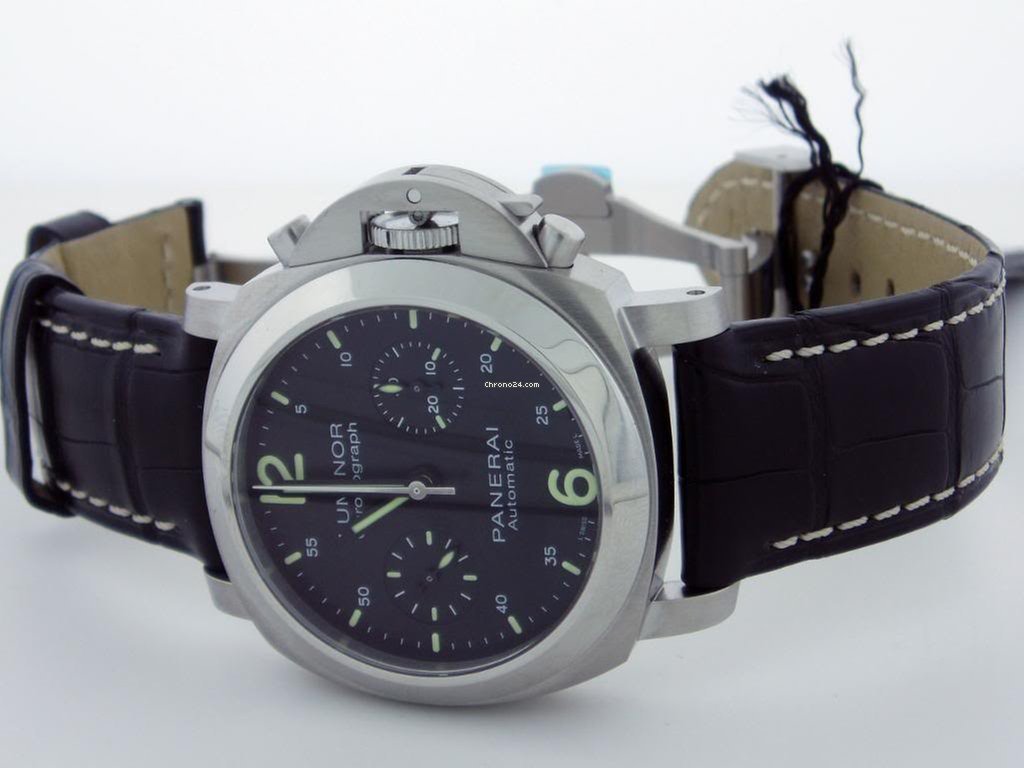IMG_9081 Panerai Luminor Chrono Mens watch Unisex Automatic Steel PAM00310 Replica 4