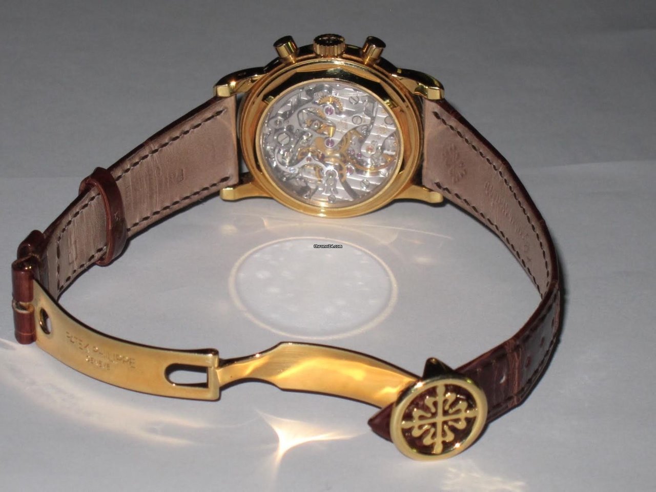 IMG_9081 Patek Philippe Mens watch Unisex Manual winding Yellow gold 3970J Replica 4