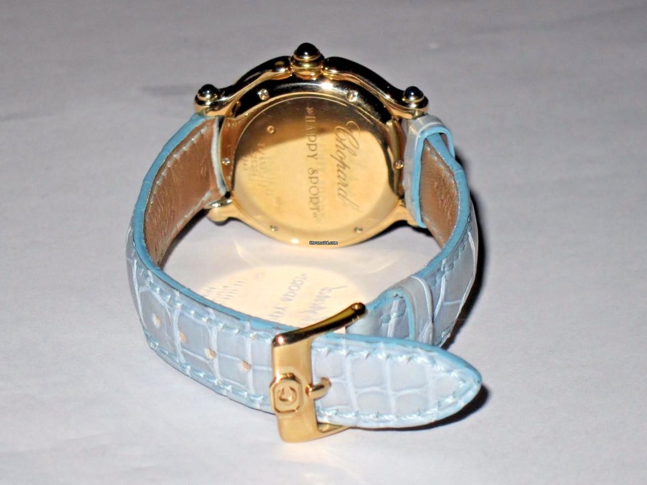 Chopard Happy Sport Womens watch Quartz Yellow gold 276137 Replica 4