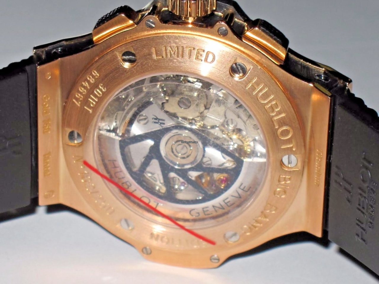 IMG_9081 Hublot Big Bang 44 mm Mens watch Unisex Automatic Rose gold 301.PT.401.RX Replica 4