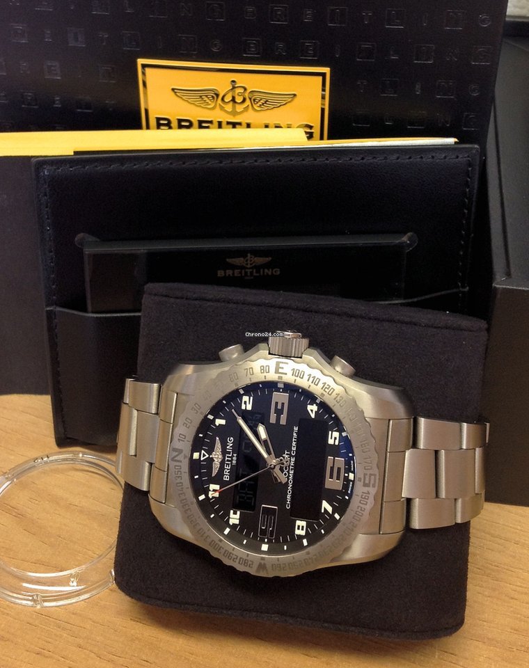 IMG_9081 Breitling Cockpit B50 Mens watch Unisex Quartz Titanium EB5010 Replica 4