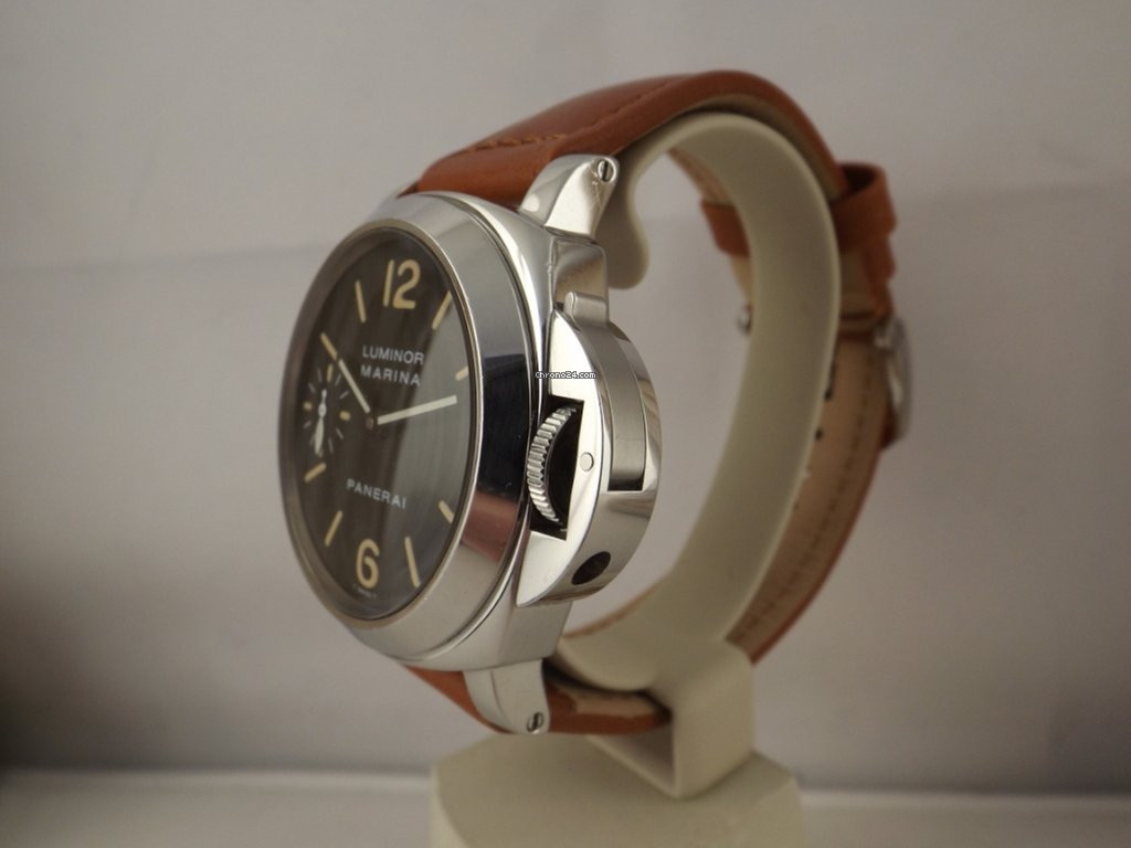 IMG_9081 Panerai Luminor Marina Manual winding Steel Pam001 Replica 4