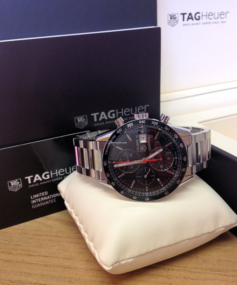 IMG_9081 TAG Heuer Carrera Calibre 16 Mens watch Unisex Automatic Steel CV201AK Replica 4