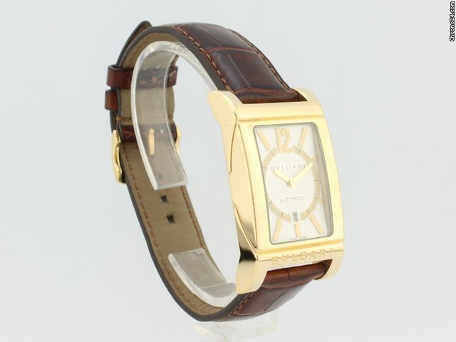 Bulgari Rettangolo Mens watch Unisex Automatic Yellow gold L2865 Replica 4