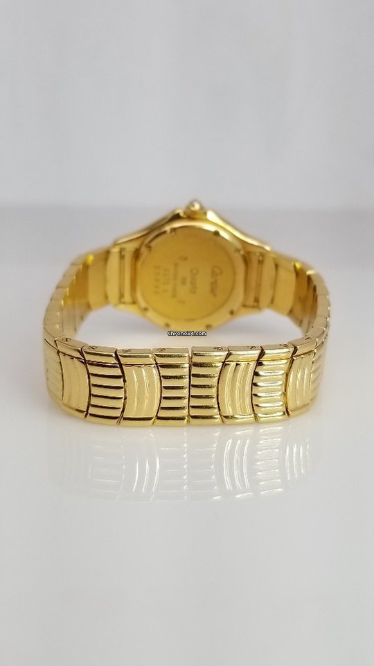 IMG_9081 Cartier Cougar Womens watch Quartz Yellow gold 16413 Replica 4