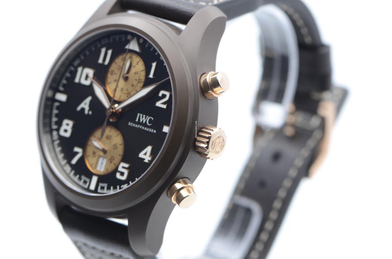 IMG_9081 IWC Pilot Chronograph Mens watch Unisex Automatic Ceramic IW388006 Replica 4
