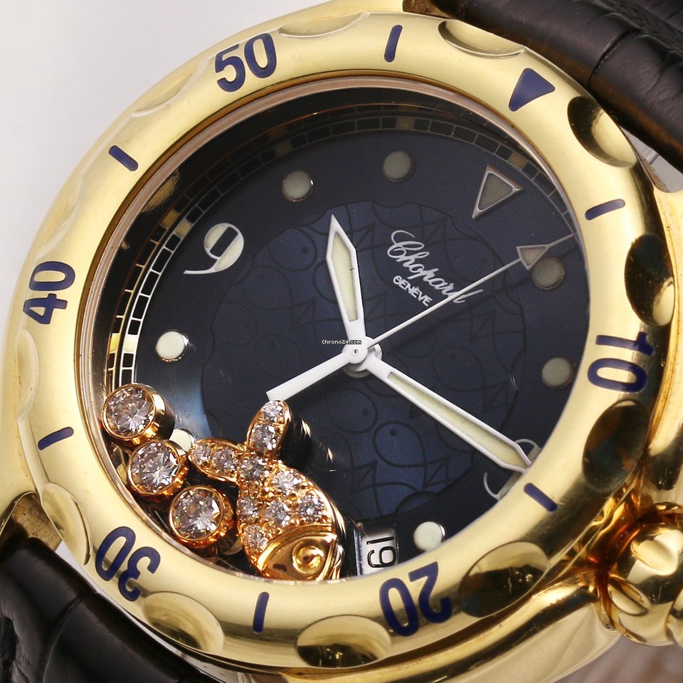 Chopard Happy Sport Womens watch Quartz Yellow gold 28 3528 Replica 4