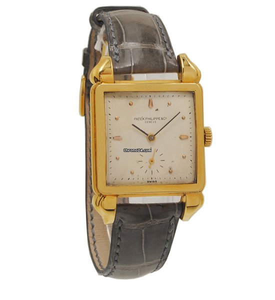 Patek Philippe Vintage Mens watch Unisex Manual winding Yellow gold 2424 Replica 4