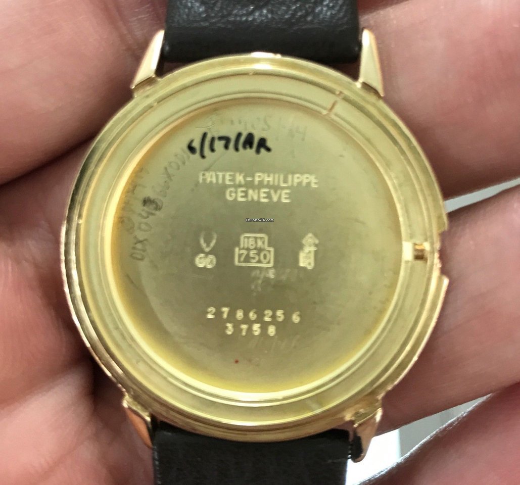 IMG_9081 Patek Philippe Calatrava Mens watch Unisex Manual winding Yellow gold 3758J Replica 4