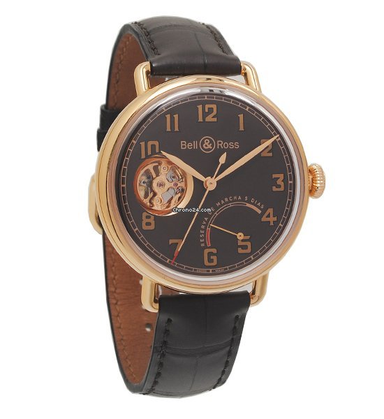 IMG_9081 Bell & Ross Vintage Mens watch Unisex Manual winding Rose gold BRWW1-GRM-RG Replica 4