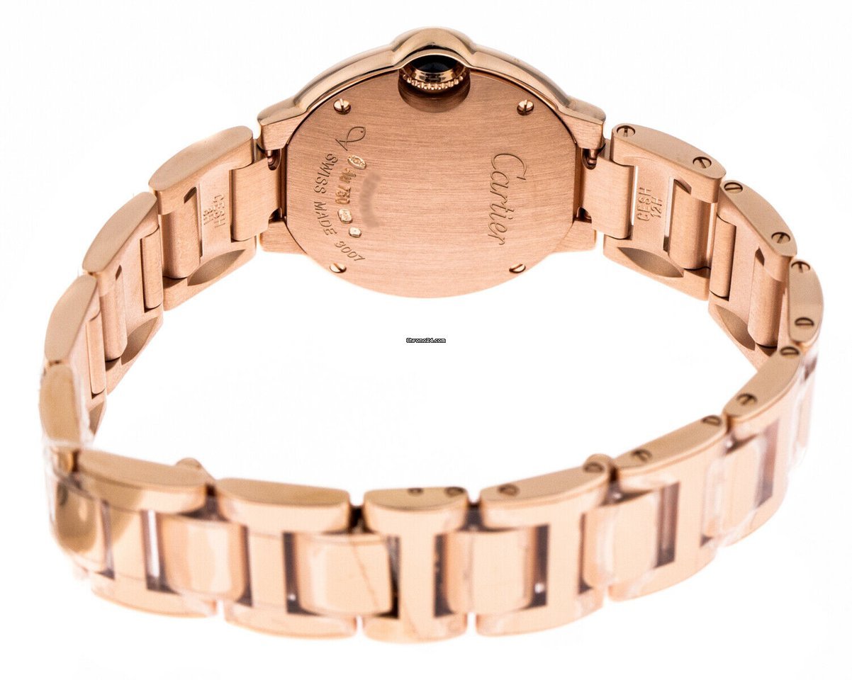 Cartier Ballon Bleu 28mm Quartz Rose gold W69002Z2 Replica 4