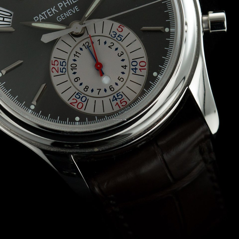 IMG_9081 Patek Philippe Annual Calendar Chronograph Mens watch Unisex Automatic Platinum 5960P Replica 4
