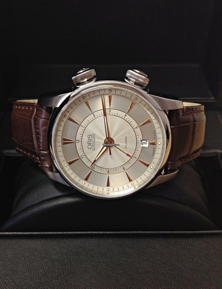Oris Artelier Alarm Mens watch Unisex Automatic Steel 01 908 7607 4051 Replica 4