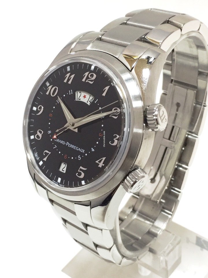 IMG_9081 Girard Perregaux Traveller Mens watch Unisex Automatic Steel 4935 Replica 4