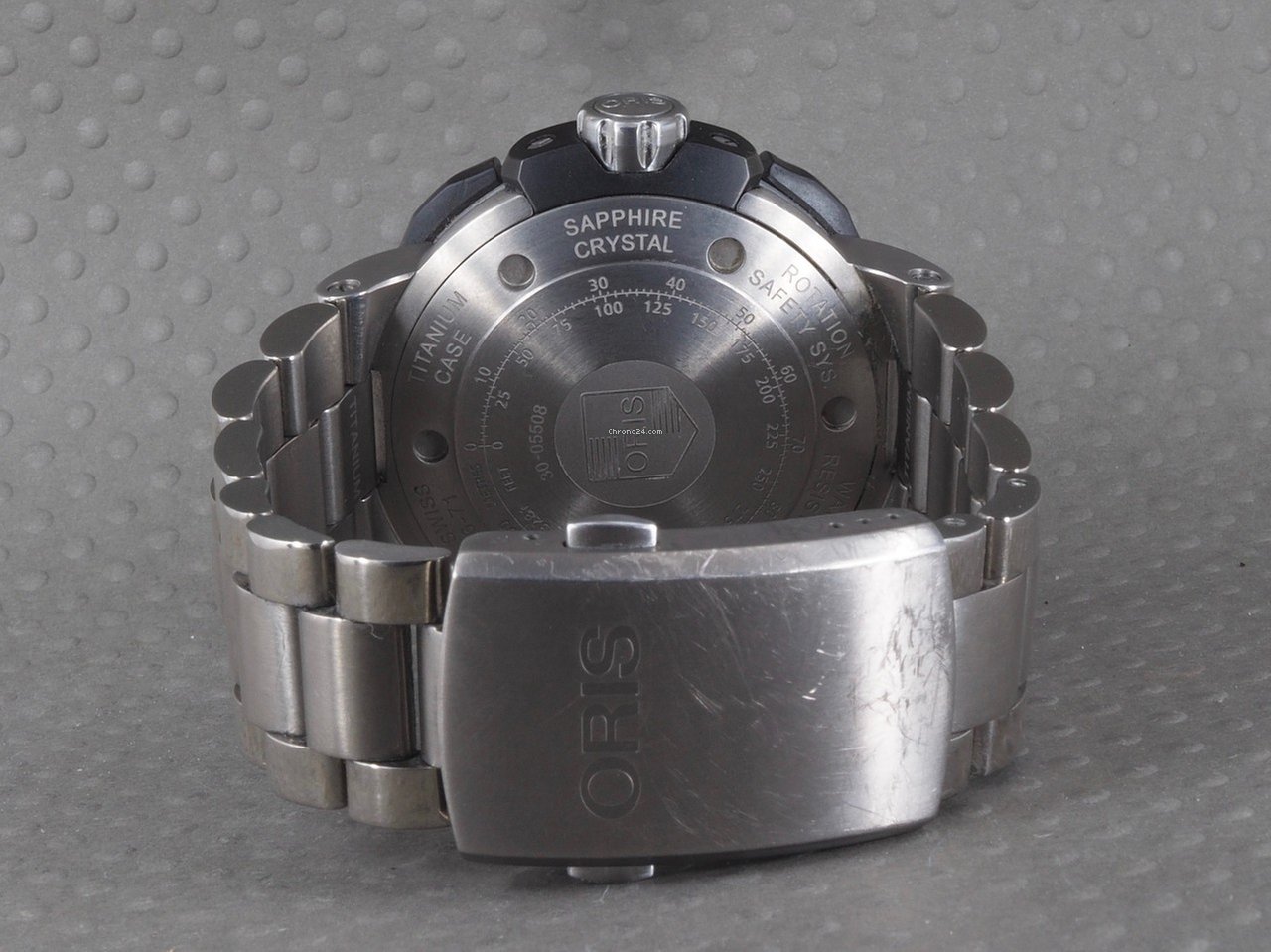 Oris ProDiver Date Mens watch Unisex Automatic Titanium 01 733 7646 7154-07 8 26 71PEB Replica 4