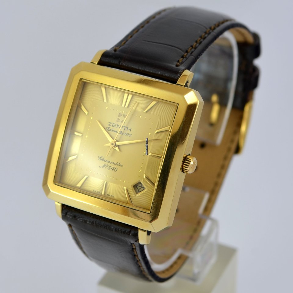 Zenith Elite Mens watch Unisex Automatic Yellow gold 30 00 10 670 Replica 4