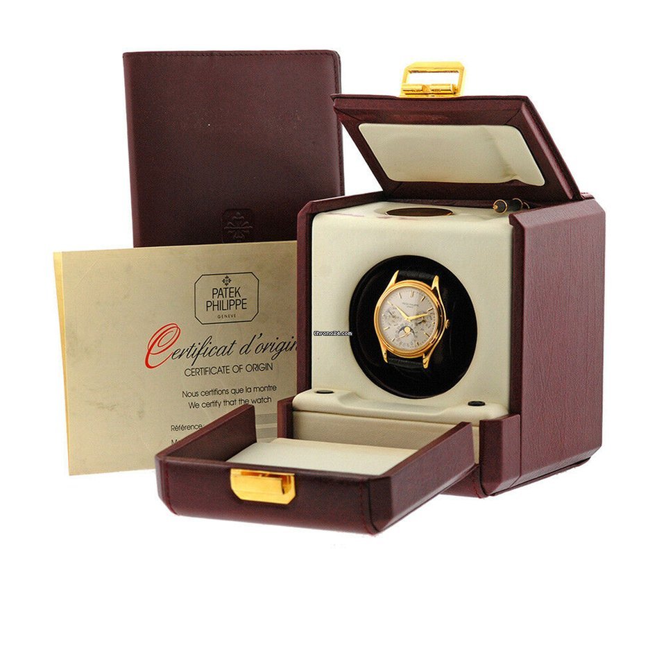 Patek Philippe Perpetual Calendar Mens watch Unisex Automatic Yellow gold 3940 J Replica 4