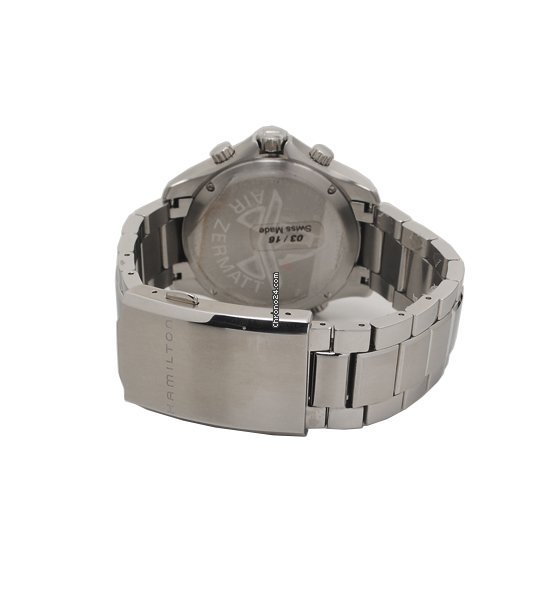 Hamilton Khaki Flight Timer Mens watch Unisex Quartz Steel H64554131 Replica 4
