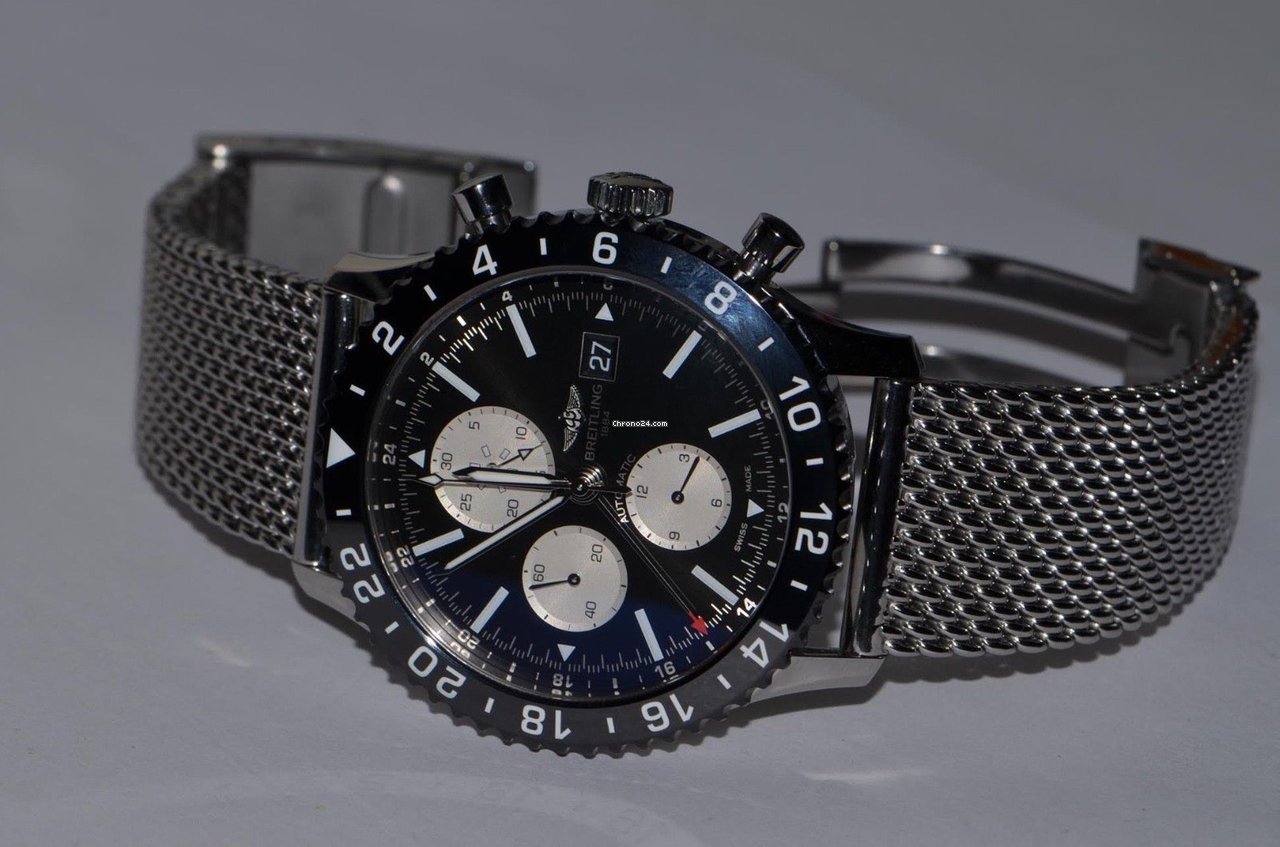 IMG_9081 Breitling Chronoliner Mens watch Unisex Automatic Steel Y2431012 Replica 4