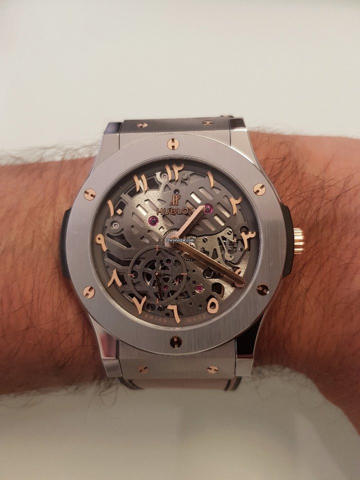 IMG_9081 Hublot Classic Fusion Ultra-Thin Mens watch Unisex Manual winding Steel 515.NX.0189.VR.SDQ15 Replica 4