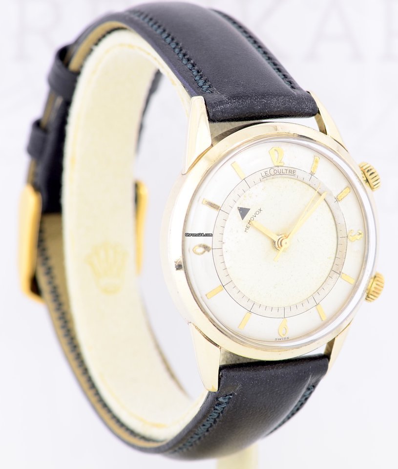 Jaeger-LeCoultre Mens watch Unisex Manual winding Gold Steel Memovox Vintage Replica 4