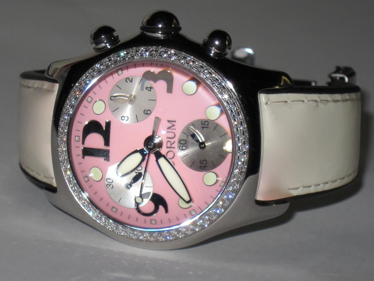 Corum Bubble Womens watch Quartz Steel 396.157.47 Replica 4