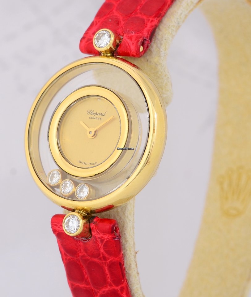 IMG_9081 Chopard Happy Diamonds Womens watch Quartz Yellow gold 20 4802 Replica 4