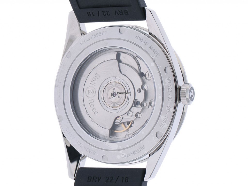 IMG_9081 Bell & Ross BR V1 Mens watch Unisex Automatic Steel BRV123-BL-GMT SRB Replica 4