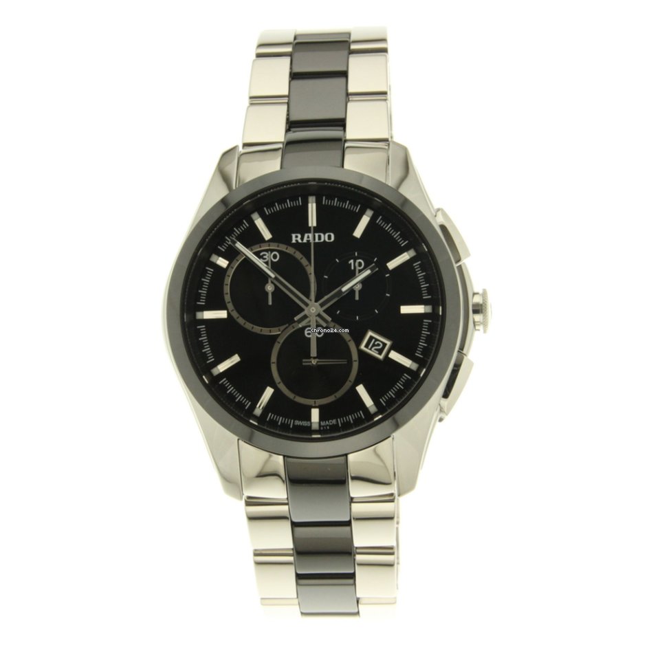 IMG_9081 Rado HyperChrome Chronograph Mens watch Unisex Quartz Steel R32038152 Replica 4