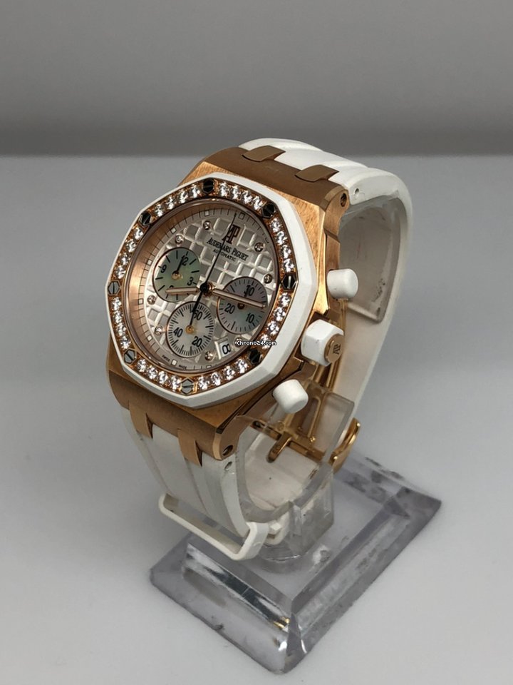 IMG_9081 Audemars Piguet Royal Oak Offshore Lady Womens watch Automatic Rose gold 26048OK.ZZ.D010CA.01 Replica 4