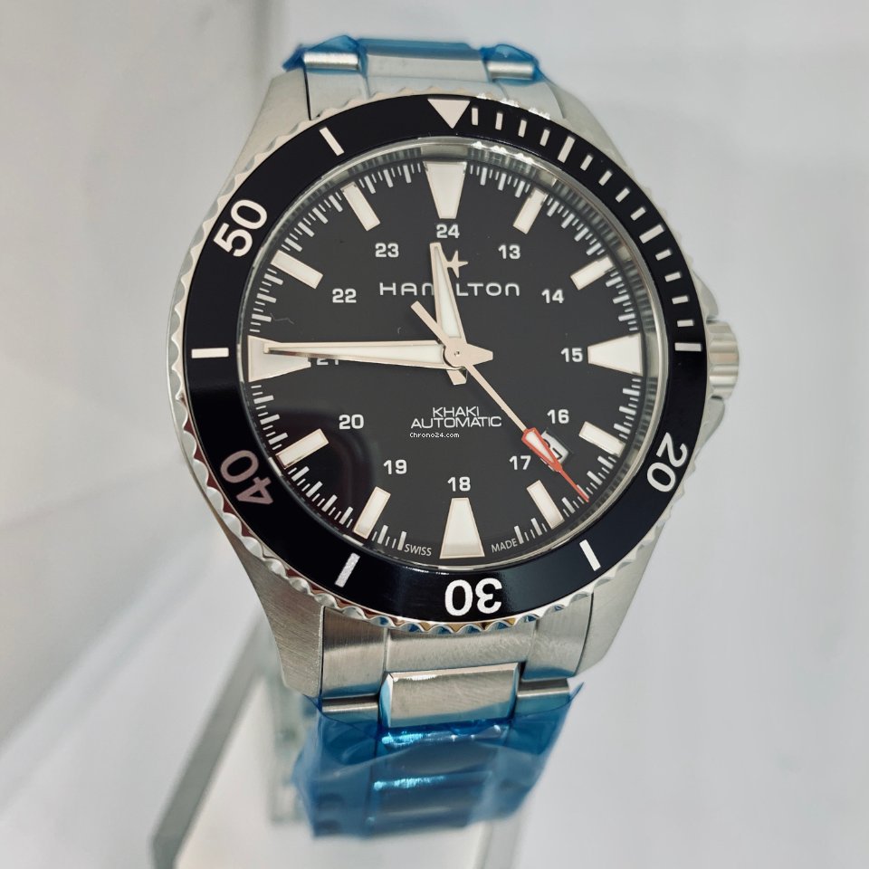 IMG_9081 Hamilton Khaki Navy Scuba Mens watch Unisex Automatic Steel H82335131 Replica 4